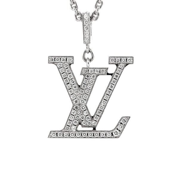 Louis Vuitton LV Idylle Blossom Pendant Necklace 18K White Gold and Diamonds - - Picture 1 of 4
